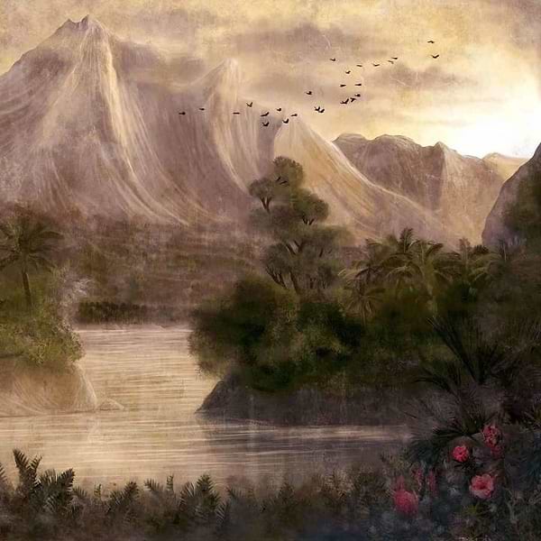 Kodo-Coordonne-behang-tapete-wallpaper-Rose-Non Woven-Selected-Wallpapers-Interiors