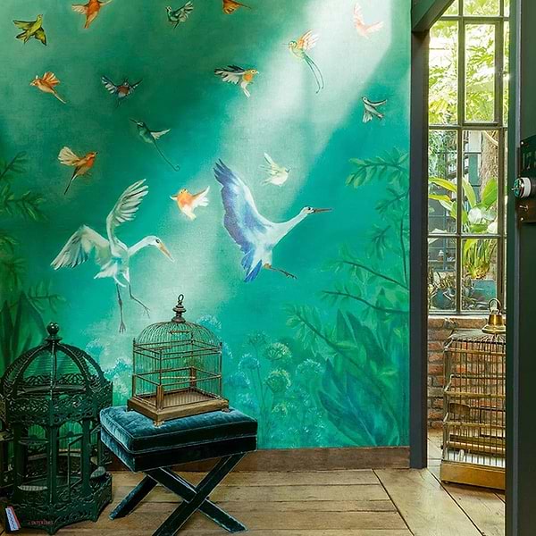 L'Envol-Pierre Frey-wallpaper-behang-Tapete-wallpaper-Selected Wallpapers