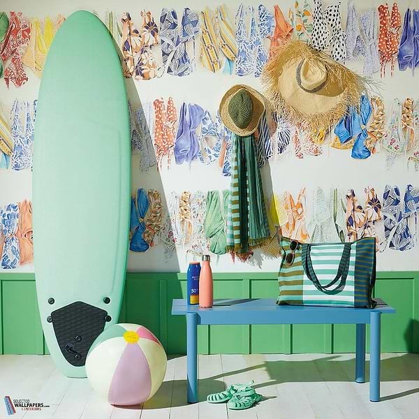 La Baignade-Pierre Frey-wallpaper-behang-Tapete-wallpaper-Selected Wallpapers