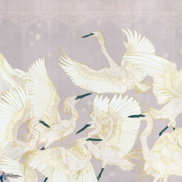 La Danse behang-Tecnografica-wallpaper-behang-Tapete-wallpaper-Violet-Fabric Vinyl-Selected Wallpapers