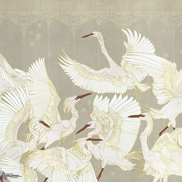 La Danse behang-Tecnografica-wallpaper-behang-Tapete-wallpaper-Moutarde-Fabric Vinyl-Selected Wallpapers