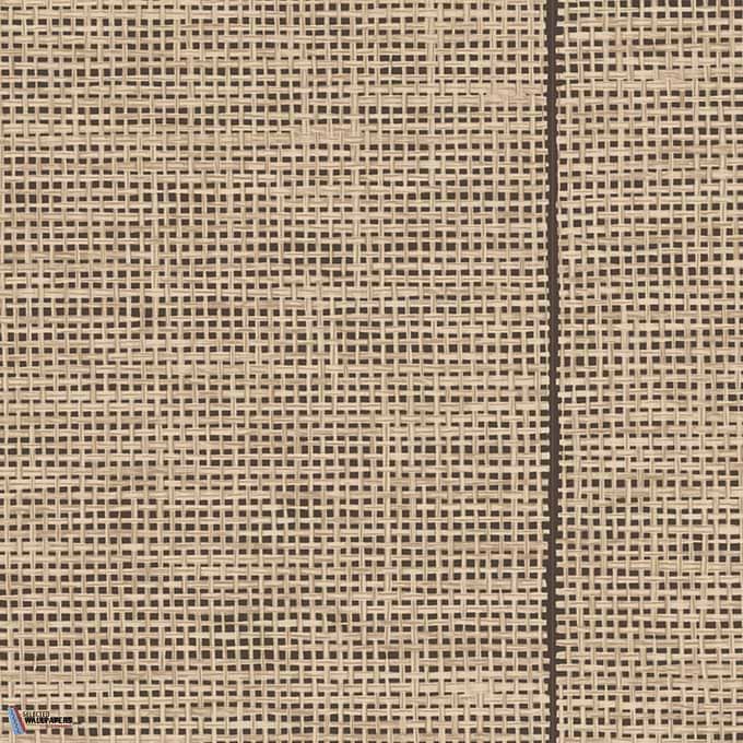La Raphia Tissé-behang-Tapete-Arte-Black Natural-Rol-26744-Selected Wallpapers