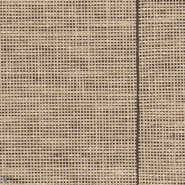 La Raphia Tissé-behang-Tapete-Arte-Black Natural-Rol-26744-Selected Wallpapers