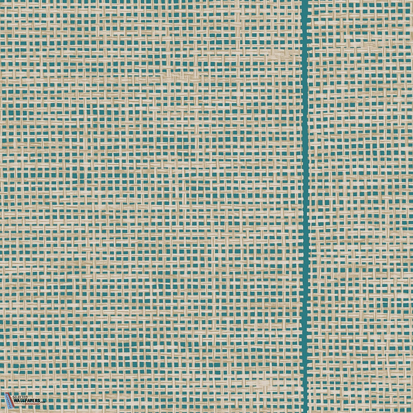 La Raphia Tissé-behang-Tapete-Arte-Celestial Blue-Rol-26750-Selected Wallpapers