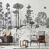 La biche aux bois behang-Les Dominotiers-Selected Wallpapers-Interiors