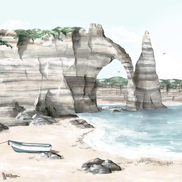 La côte d'Albâtre behang-Les Dominotiers-Selected Wallpapers-Interiors