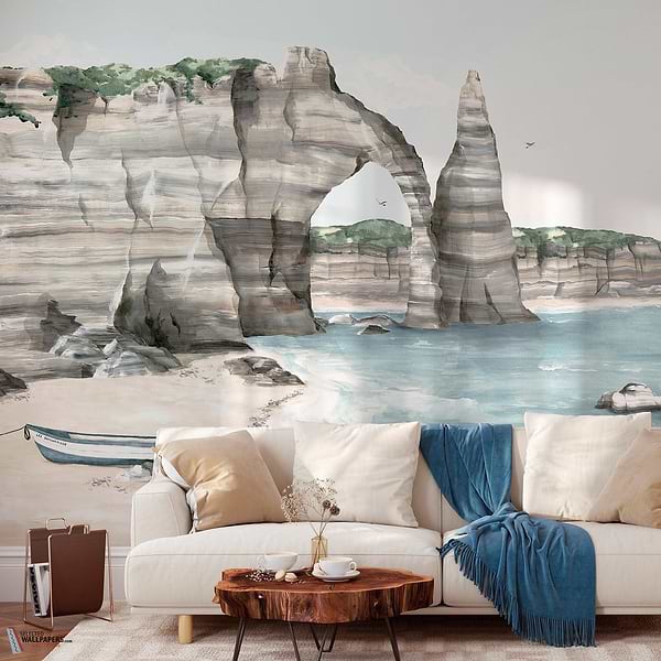 La côte d'Albâtre behang-Les Dominotiers-Selected Wallpapers-Interiors