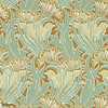 Laceflower-behang-tapete-wallpaper-Morris & Co-Tobacco/Pistachio-Rol-Selected-Wallpapers-Interiors