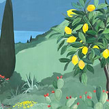 Lago in Fiore behang-Les Dominotiers-Selected Wallpapers-Interiors