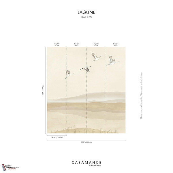 Lagune behang Casamance-Casamance-Selected Wallpapers-Interiors