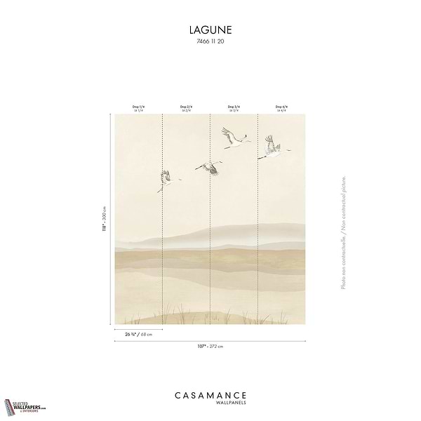 Lagune behang Casamance-Casamance-Selected Wallpapers-Interiors