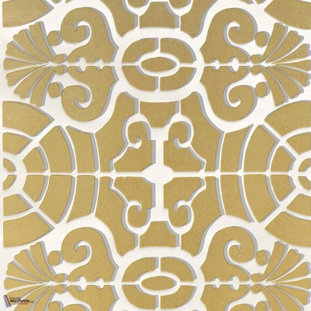 L'allée du Roi Flock Tapete-Pierre Frey-Travertin-Rolle-Selected Wallpapers-Interiors