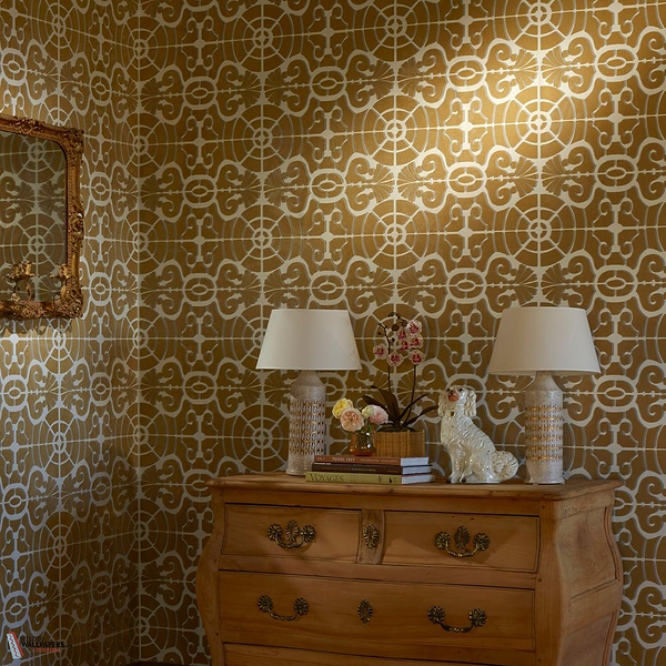 L'allée du Roi Flock Tapete-Pierre Frey-Selected Wallpapers-Interiors