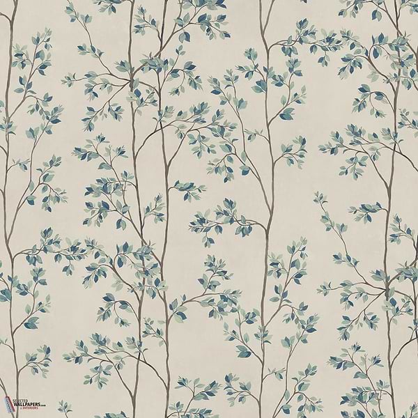 Laura wallpaper-Sandberg-Blue-Mattic-M2-Selected Wallpapers-Interiors