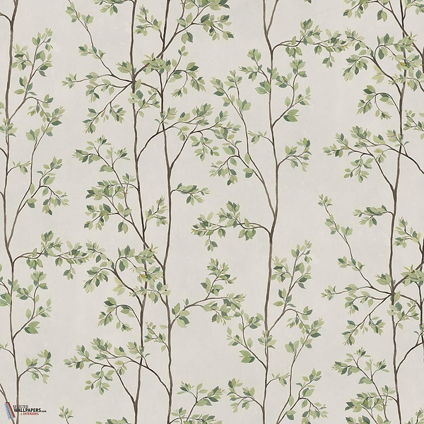Laura wallpaper-Sandberg-Green-Mattic-M2-Selected Wallpapers-Interiors