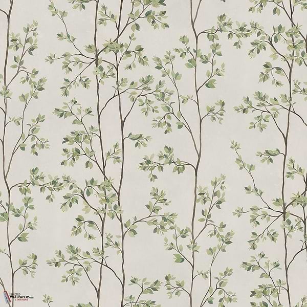Laura wallpaper-Sandberg-Green-Mattic-M2-Selected Wallpapers-Interiors