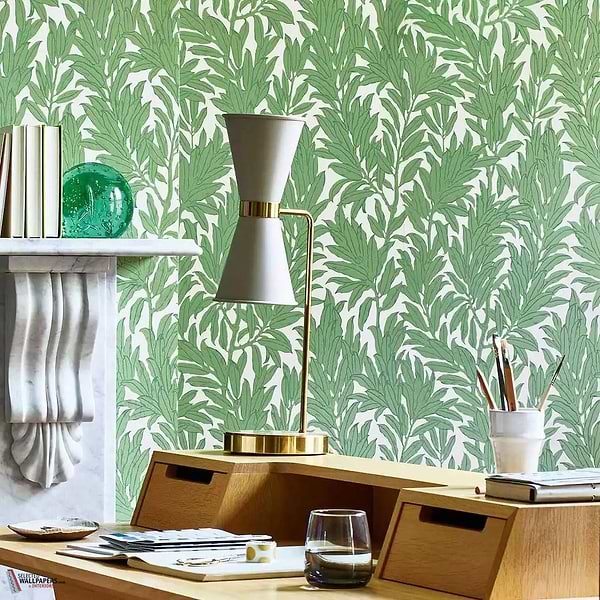 Laurel Leaf behang-1838 wallcoverings-Selected Wallpapers-Interiors