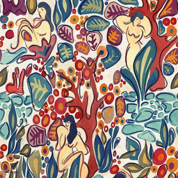 Le Donne di Gioia-Mind the Gap-behang-tapete-wallpaper-Multicolor-300 cm (standaard)-Selected-Wallpapers-Interiors