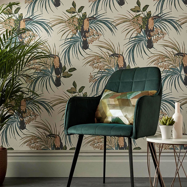 Le Toucan Tapete van 1838 wallcoverings