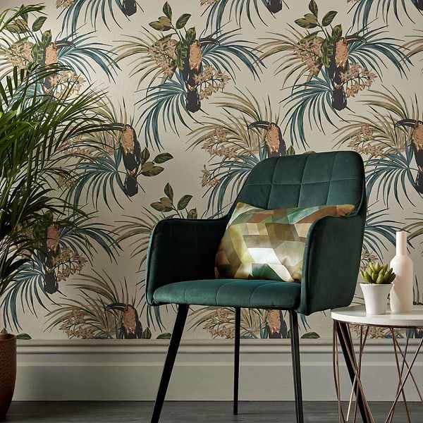 Le Toucan Tapete van 1838 wallcoverings