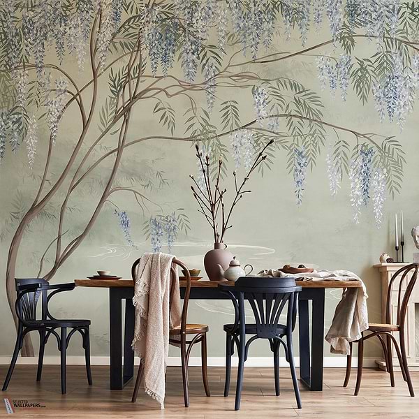 Le Vallon des Glycines behang-Les Dominotiers-Selected Wallpapers-Interiors