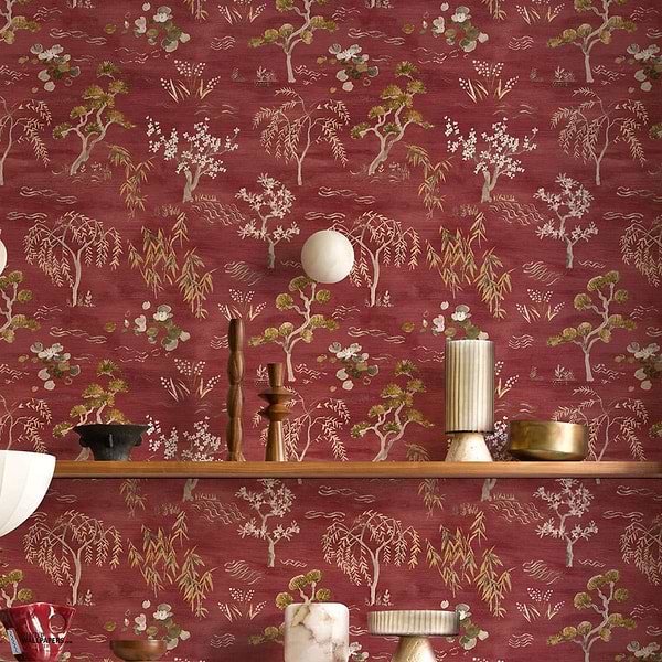 Legendes behang-Casamance-Selected Wallpapers-Interiors
