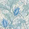 Lent Lily behang-Morris & Co-Cornflower Blue-Rol-Selected Wallpapers-Interiors