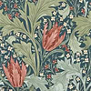 Lent Lily behang-Morris & Co-Indigo/Madder-Rol-Selected Wallpapers-Interiors