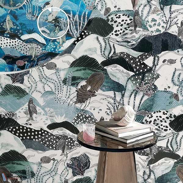 Les Maldives-Pierre Frey-wallpaper-behang-Tapete-wallpaper-Selected Wallpapers