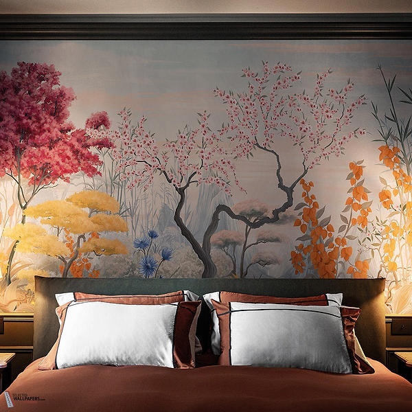Les Tropiques en Fleurs behang-LondonArt-Selected Wallpapers-Interiors