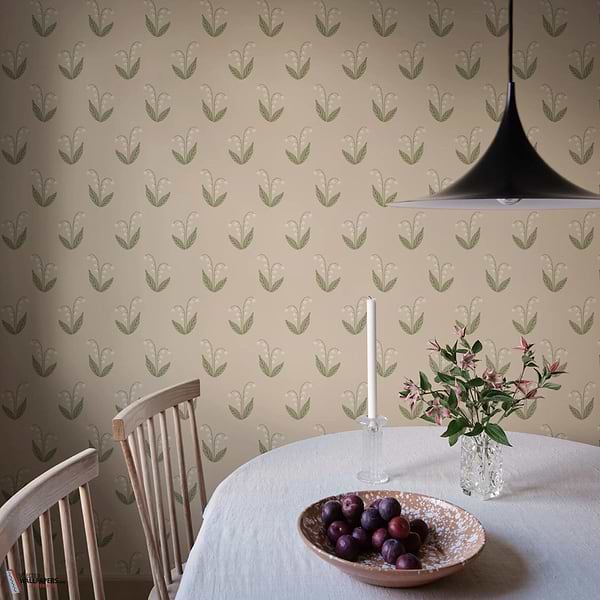 Lilly behang-Sandberg-Selected Wallpapers-Interiors