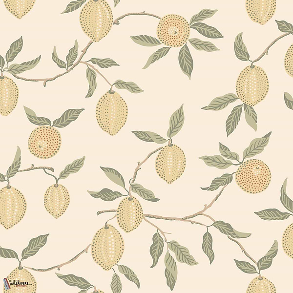 Limone wallpaper-Sandberg-Yellow-Roll-Selected Wallpapers-Interiors