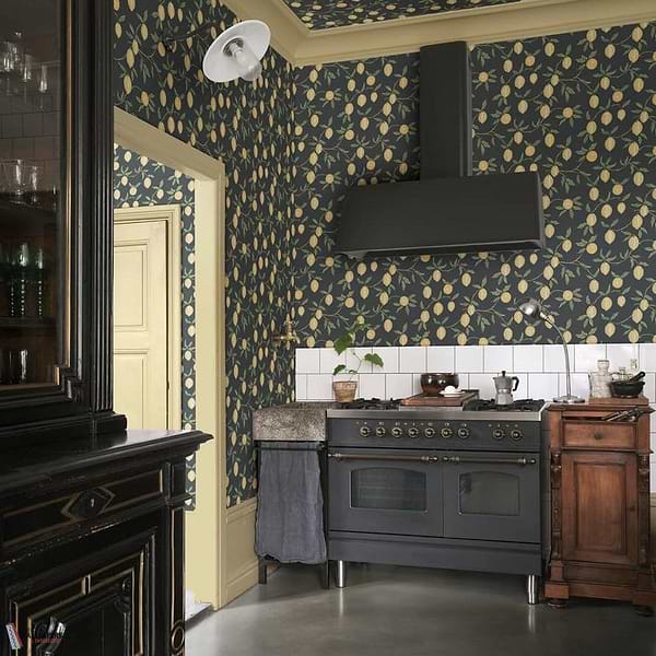 Limone wallpaper-Sandberg-Selected Wallpapers-Interiors