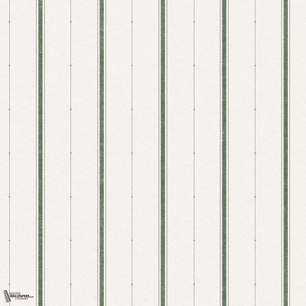 Lineal behang-Coordonne-Green-Non Woven-Rol-Selected Wallpapers-Interiors