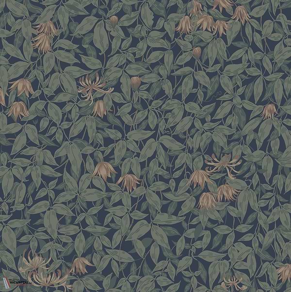 Linnea behang-Sandberg-Midnight blue-Rol-Selected Wallpapers-Interiors