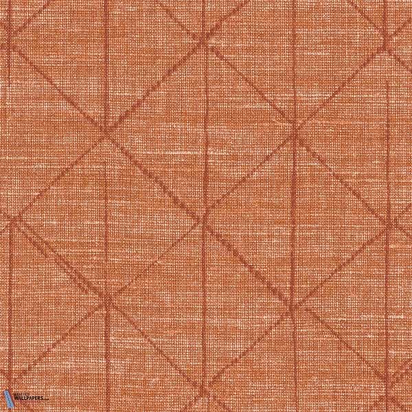 Lino Motif-Texdecor-wallpaper-behang-Tapete-wallpaper-Orange-Meter (M1)-Selected Wallpapers