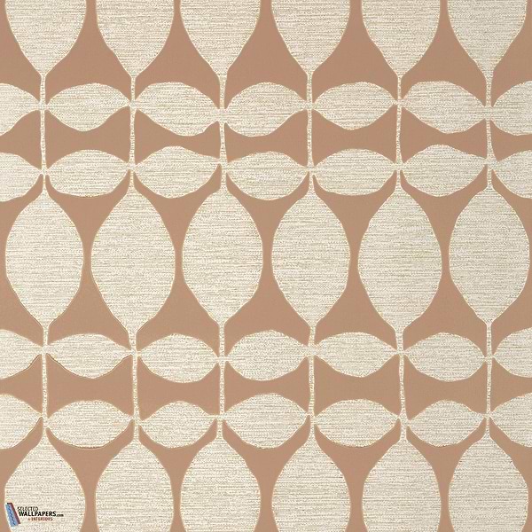 Lola-Thibaut-wallpaper-behang-Tapete-wallpaper-Metallic Pewter on Rust-Rol-Selected Wallpapers