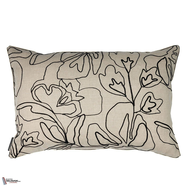 Lomasi kussen-Casamance-Noir-40 x 60 cm-Selected Wallpapers-Interiors