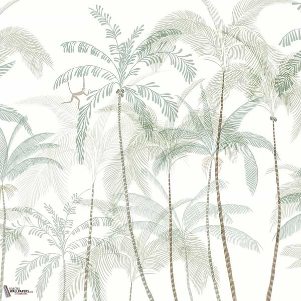 Louie wallpaper-Sandberg-Light Green-Mattic-M2-Selected Wallpapers-Interiors