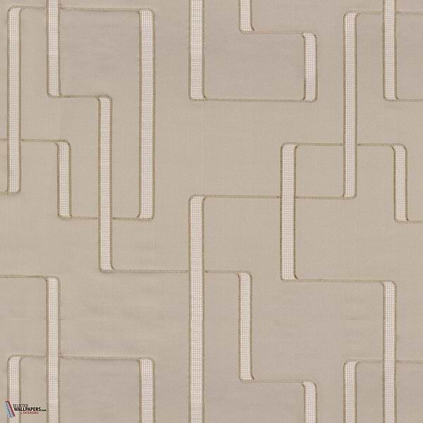 Lusio stof-Casamance-Marron glacé-Meter (M1)-Selected Wallpapers-Interiors