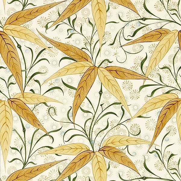 Bamboo behang-Behang-Morris & Co-Sunflower-Rol-Selected Wallpapers &amp; Interiors