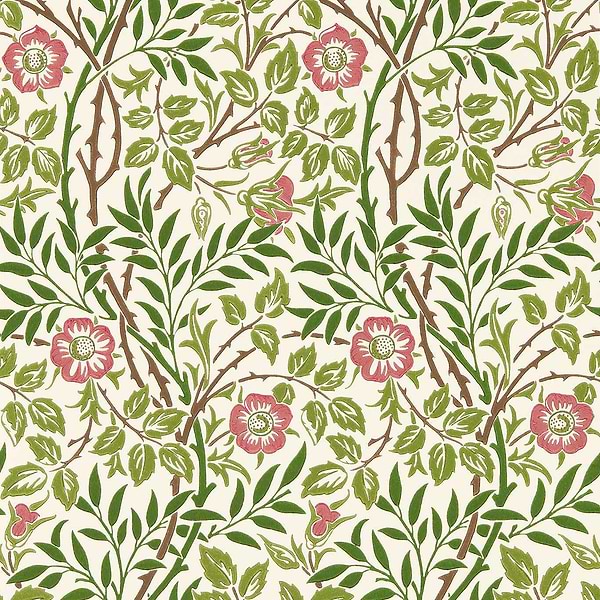 Sweet Briar behang-behang-Morris & Co-Boughs/Rose-Rol-Selected Wallpapers & Interiors
