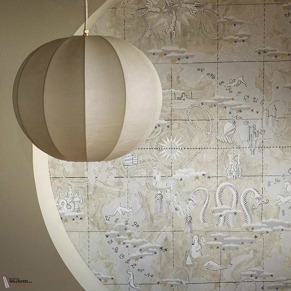 Magellan behang-Pierre Frey-Selected Wallpapers-Interiors