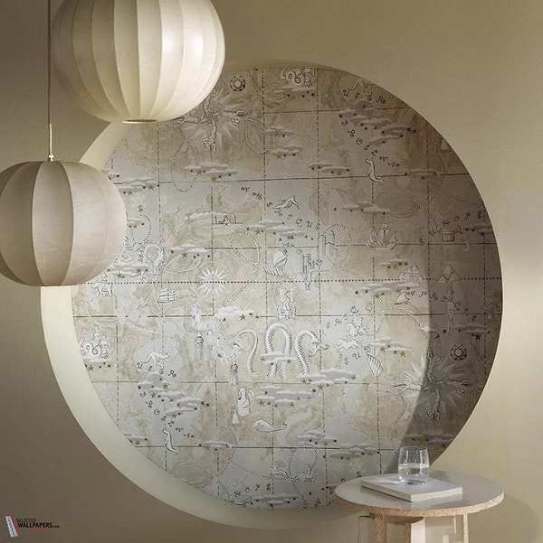 Magellan behang-Pierre Frey-Selected Wallpapers-Interiors