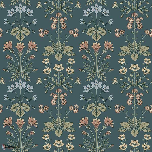 Maj behang-Sandberg-Midnight blue-Rol-Selected Wallpapers-Interiors