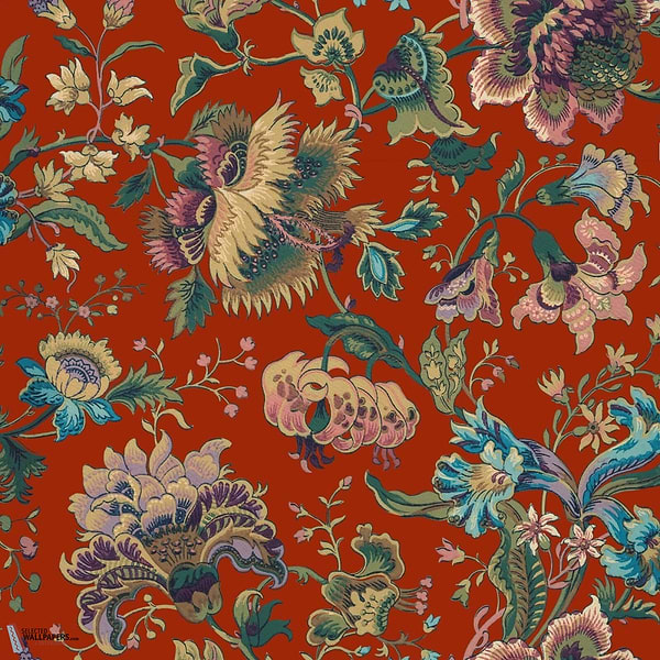 Majorelle behang-House of Hackney-wallpaper-tapete-Henna-200 cm-Selected-Wallpapers-Interiors