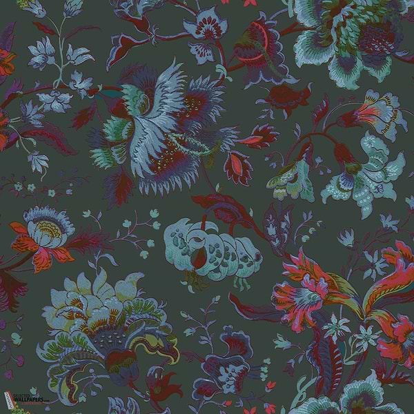 Majorelle behang-House of Hackney-wallpaper-tapete-Petrol-200 cm-Selected-Wallpapers-Interiors