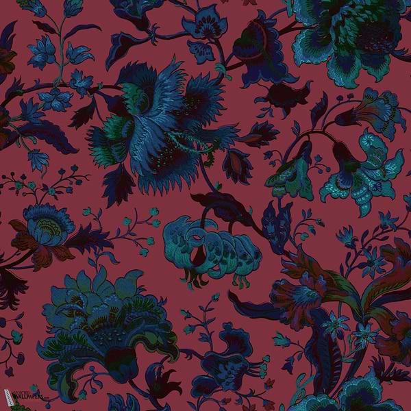 Majorelle behang-House of Hackney-wallpaper-tapete-Viola Pink-200 cm-Selected-Wallpapers-Interiors