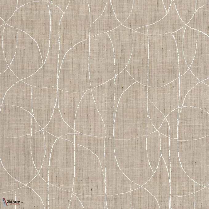 Mandala stof-Casamance-Ivoire-Meter (M1)-Selected Wallpapers-Interiors