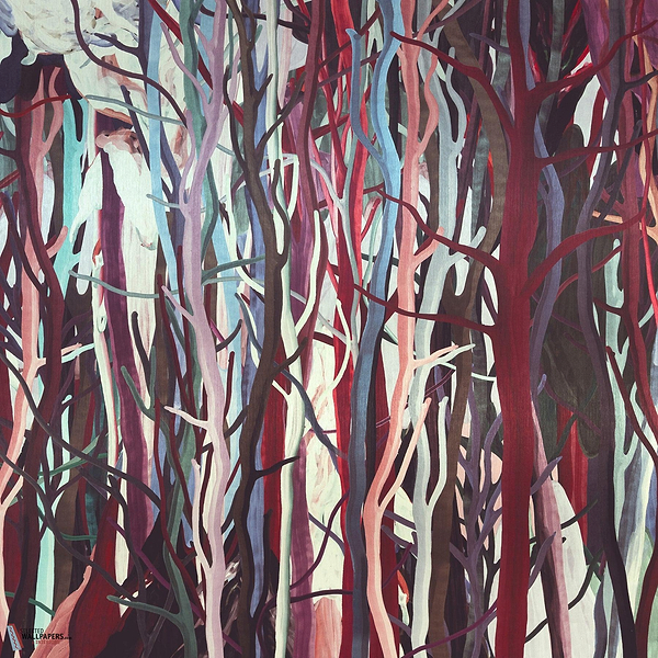 Mangrove behang-Arte-Beet Root-Set-Selected Wallpapers-Interiors